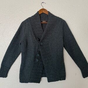 Royal Robbins green  Cardigan Sweater mens size L Botton Front
